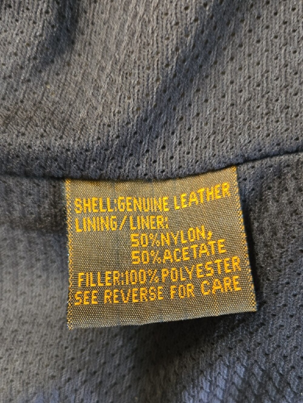 Element DK Brown/Black Leather Jacket with Cream Stripes - Picture 9 of 12